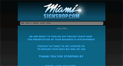 Desktop Screenshot of miamisignshop.com